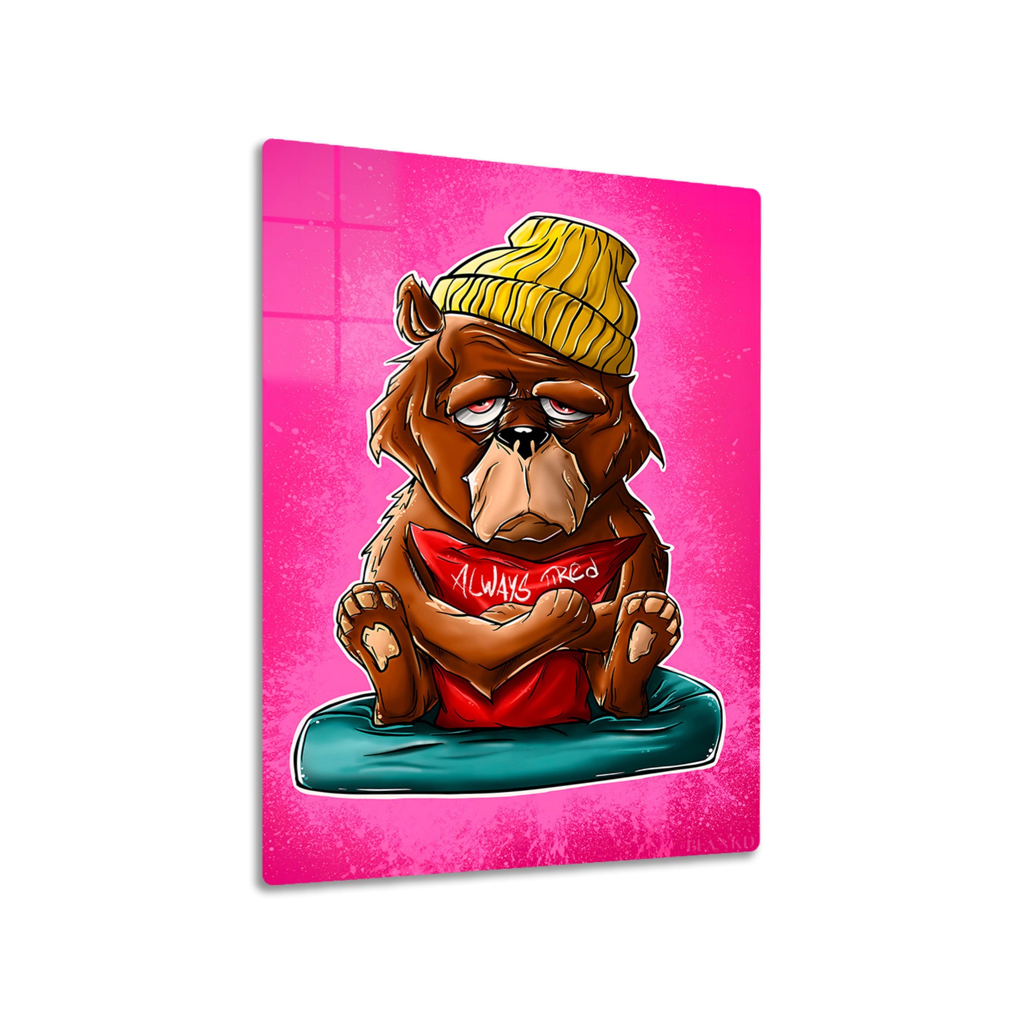 Tired Bear Illustration