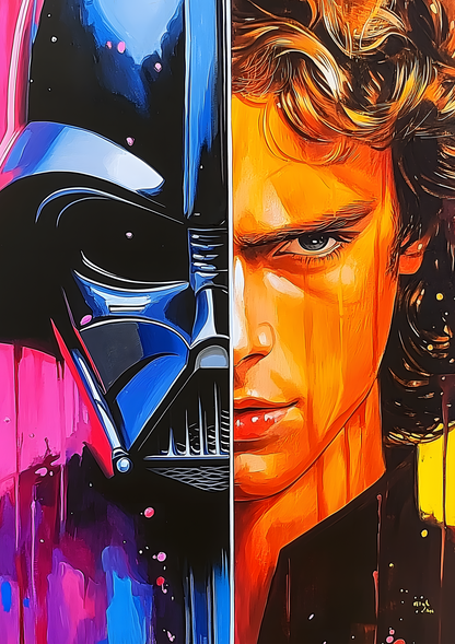 Vader vs Luke metal poster artwork