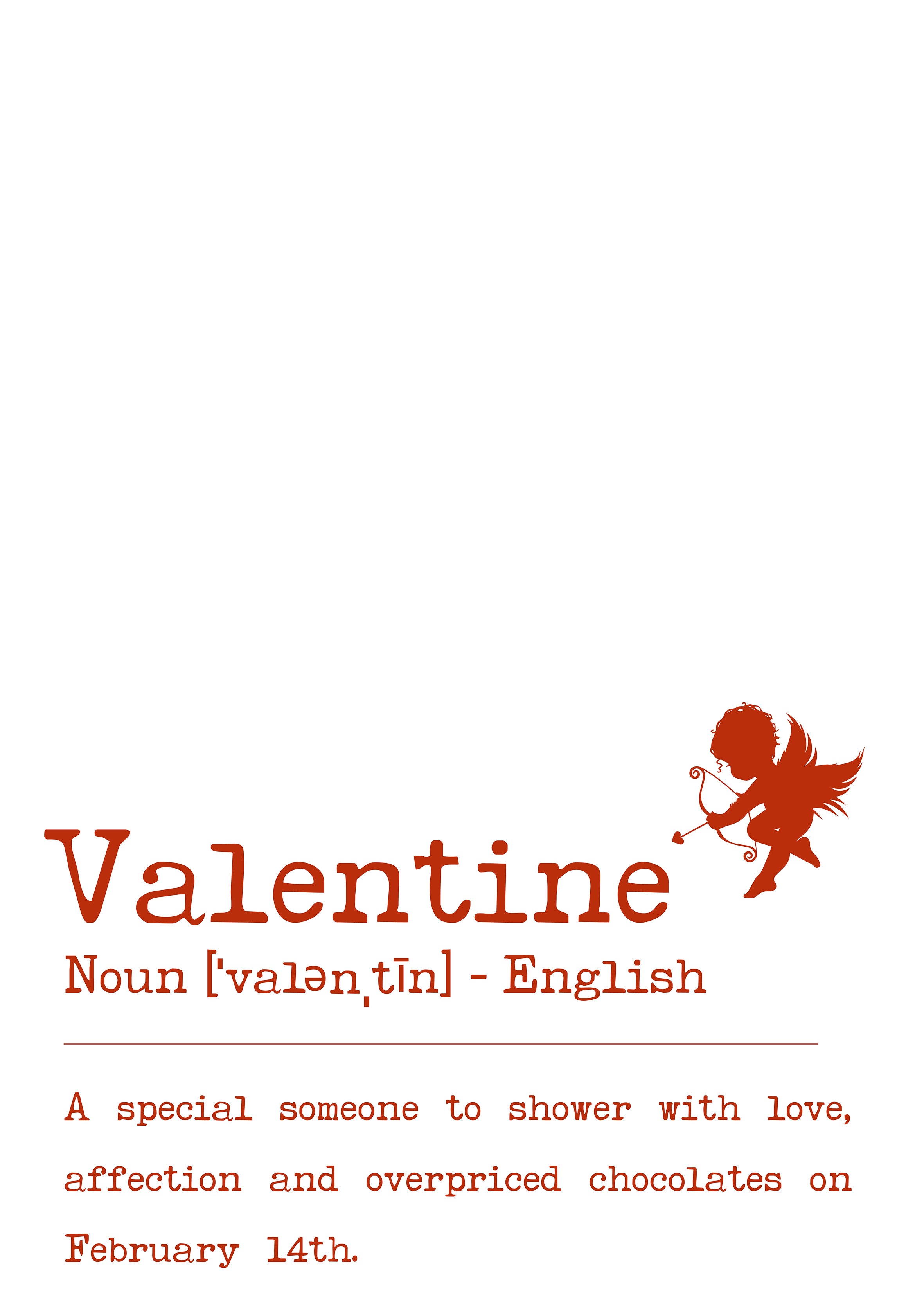 Valentine Definition metal poster artwork