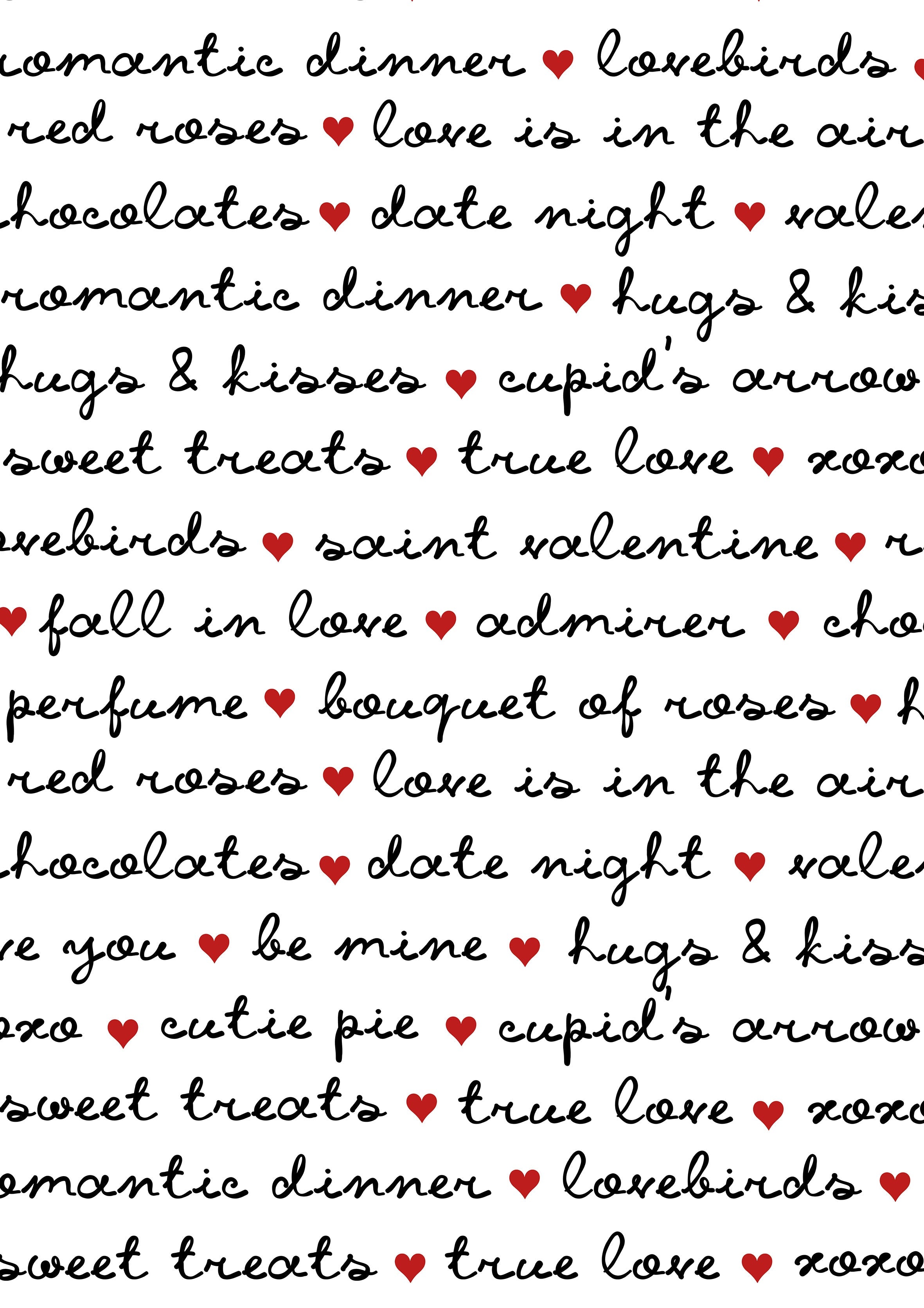 Valentine Things metal poster artwork