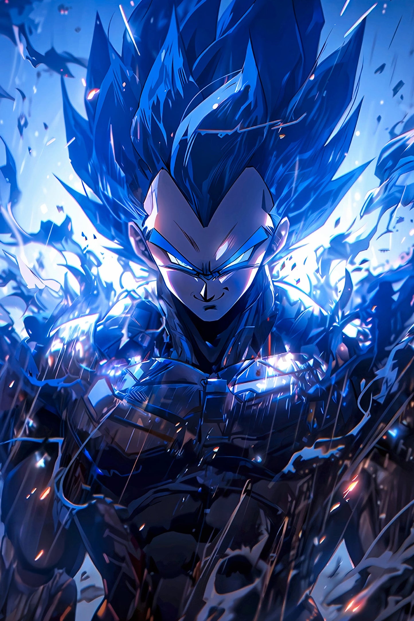 Vegeta Ultra Dragon Ball metal wall art