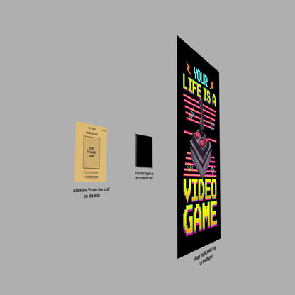 Video Game Joystick poster close-up detail