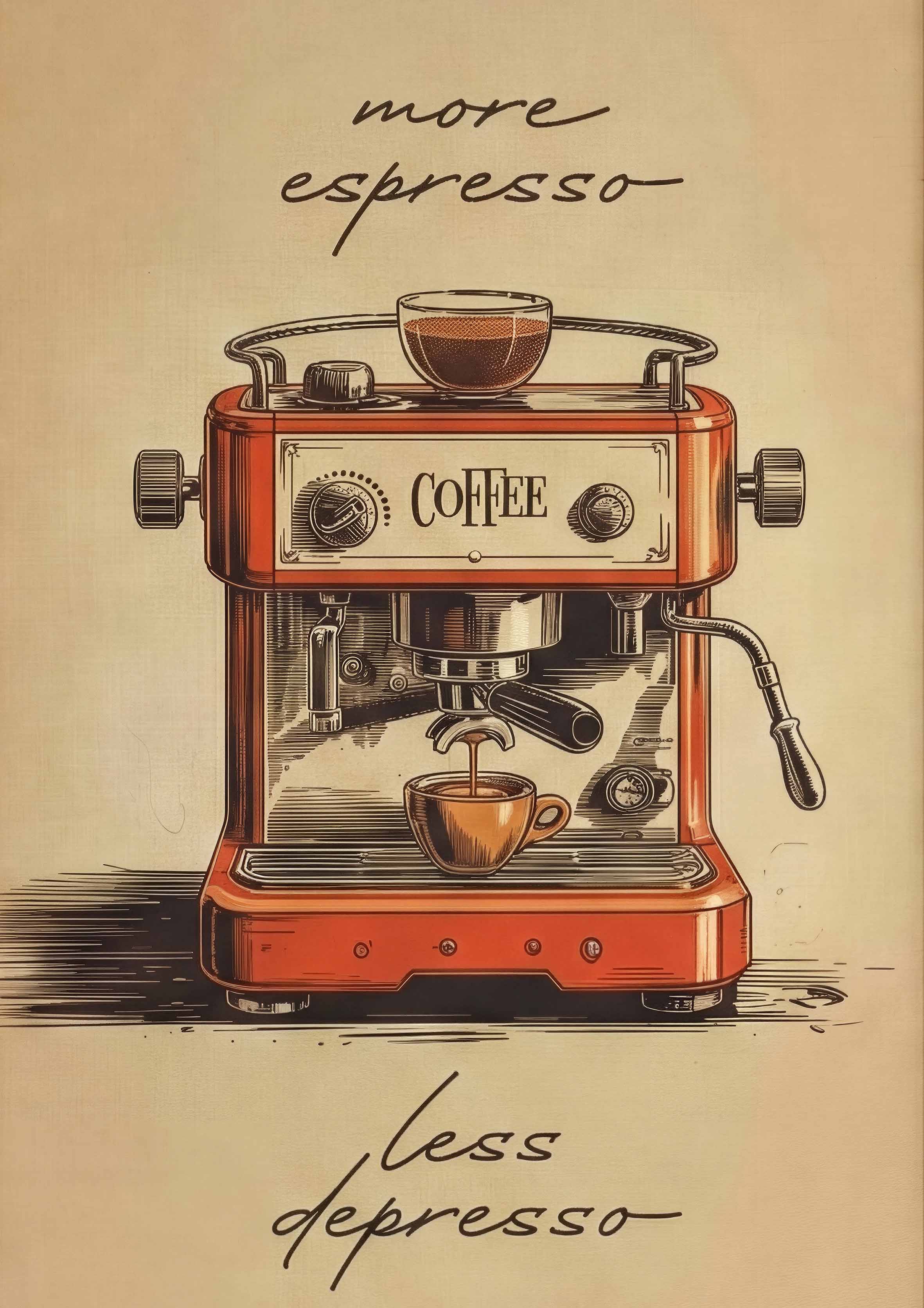 Vintage Coffee metal poster artwork