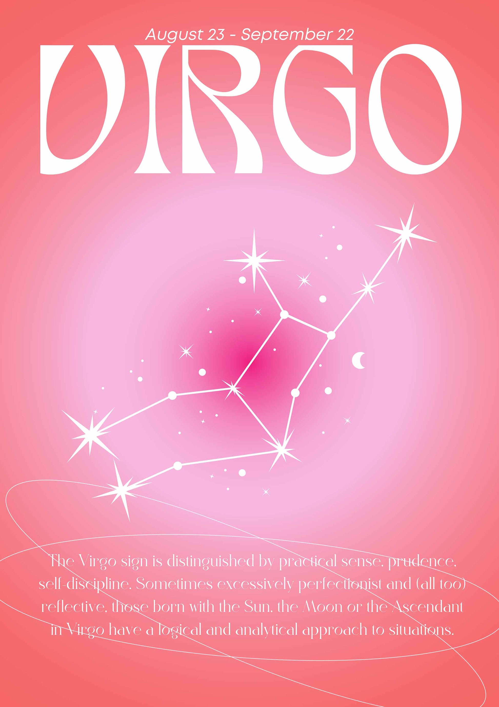 Virgo | Horoscope metal poster artwork