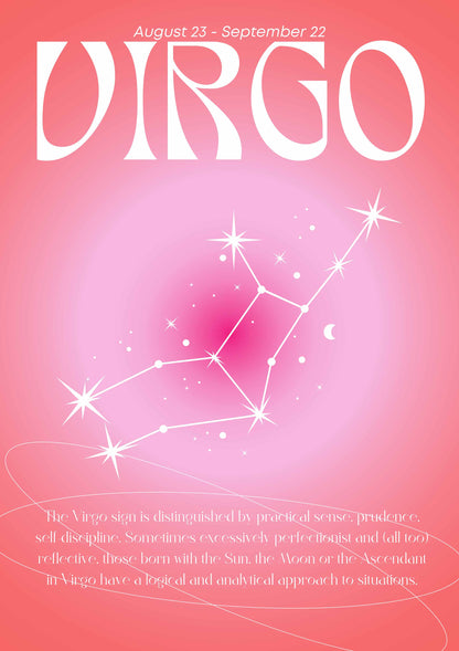 Virgo | Horoscope metal poster artwork
