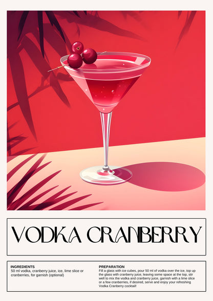 Vodka Cranberry metal poster artwork