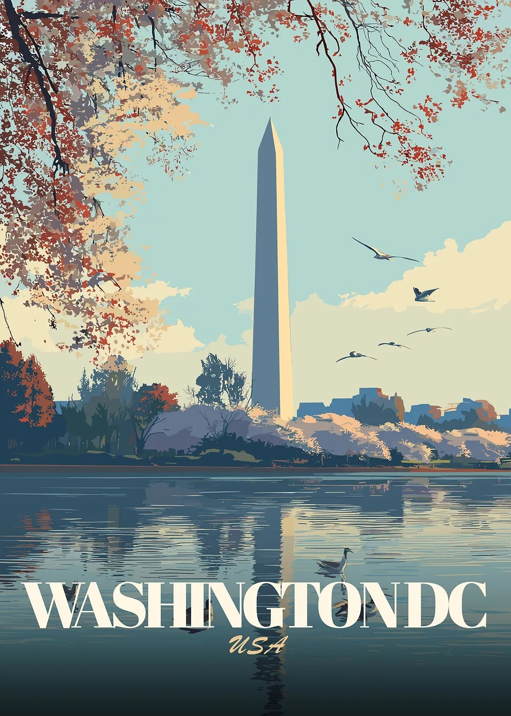 Washington DC metal poster artwork