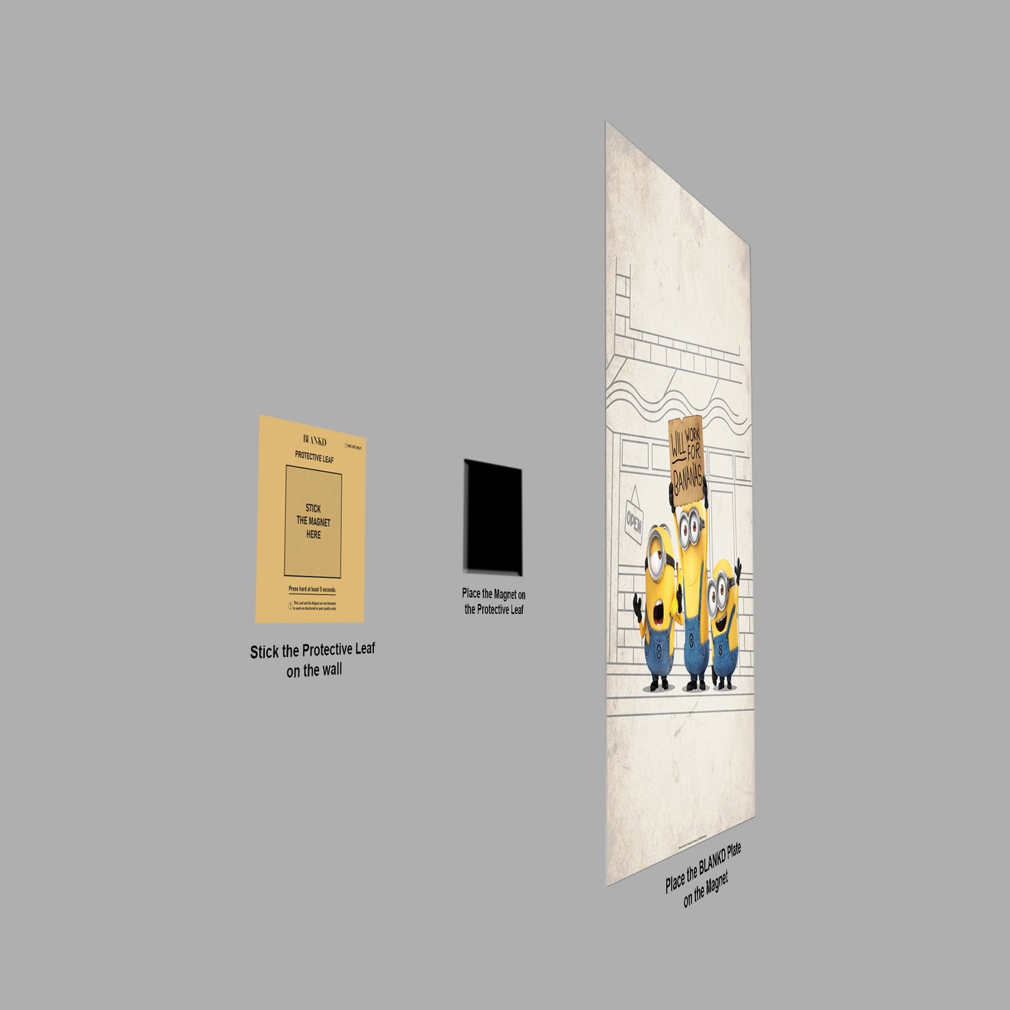 Will Work For Bananas poster close-up detail