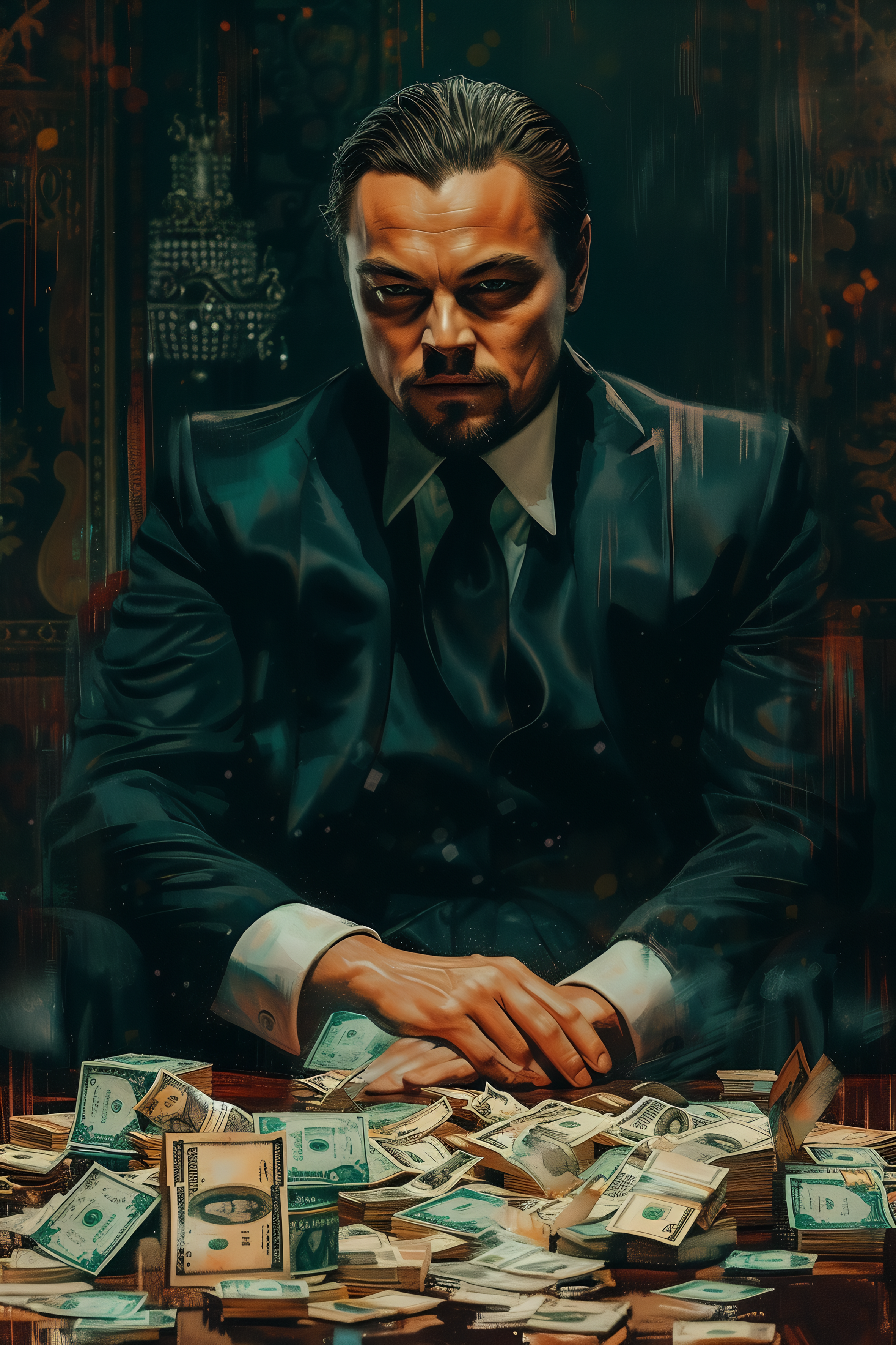 Wolf of Wall Street 2 metal poster artwork