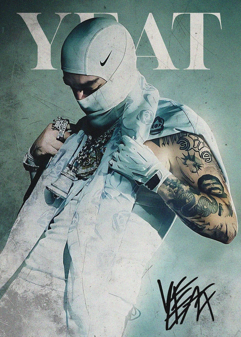 Yeat metal poster artwork