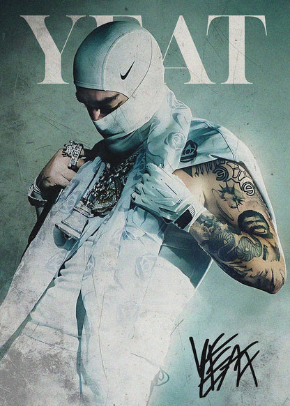 Yeat metal poster artwork