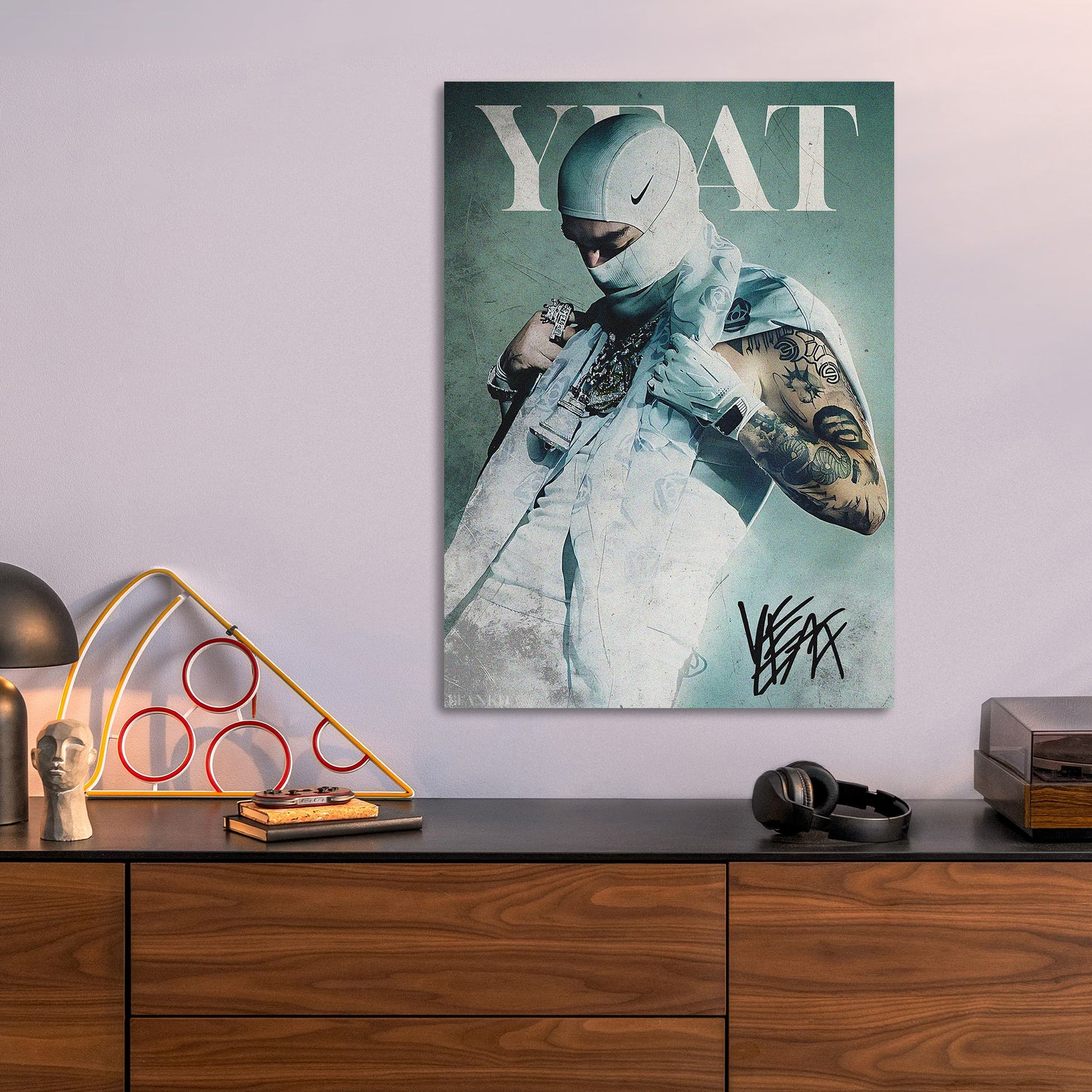 Yeat metal poster size comparison
