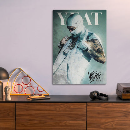 Yeat metal poster size comparison