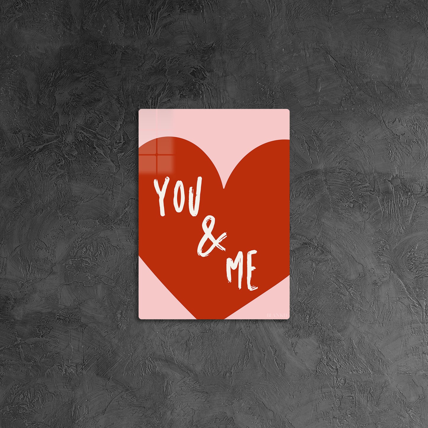 You & Me Big Red Heart