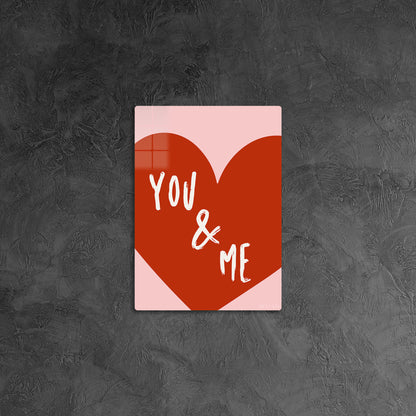 You & Me Big Red Heart