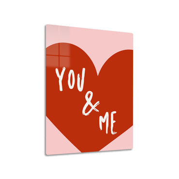 You & Me Big Red Heart