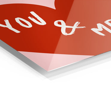 You & Me Big Red Heart