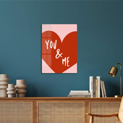You & Me Big Red Heart