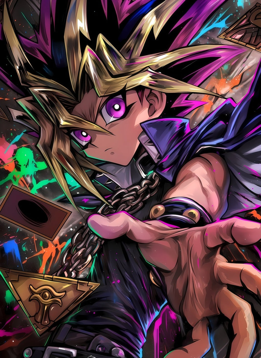 Yu-Gi-Oh Yami Yugi metal wall art
