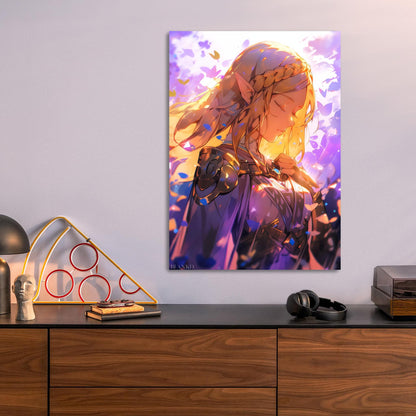 Zelda Serene metal poster