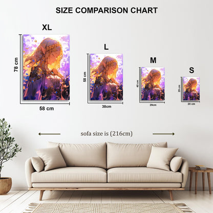Zelda Serene metal poster