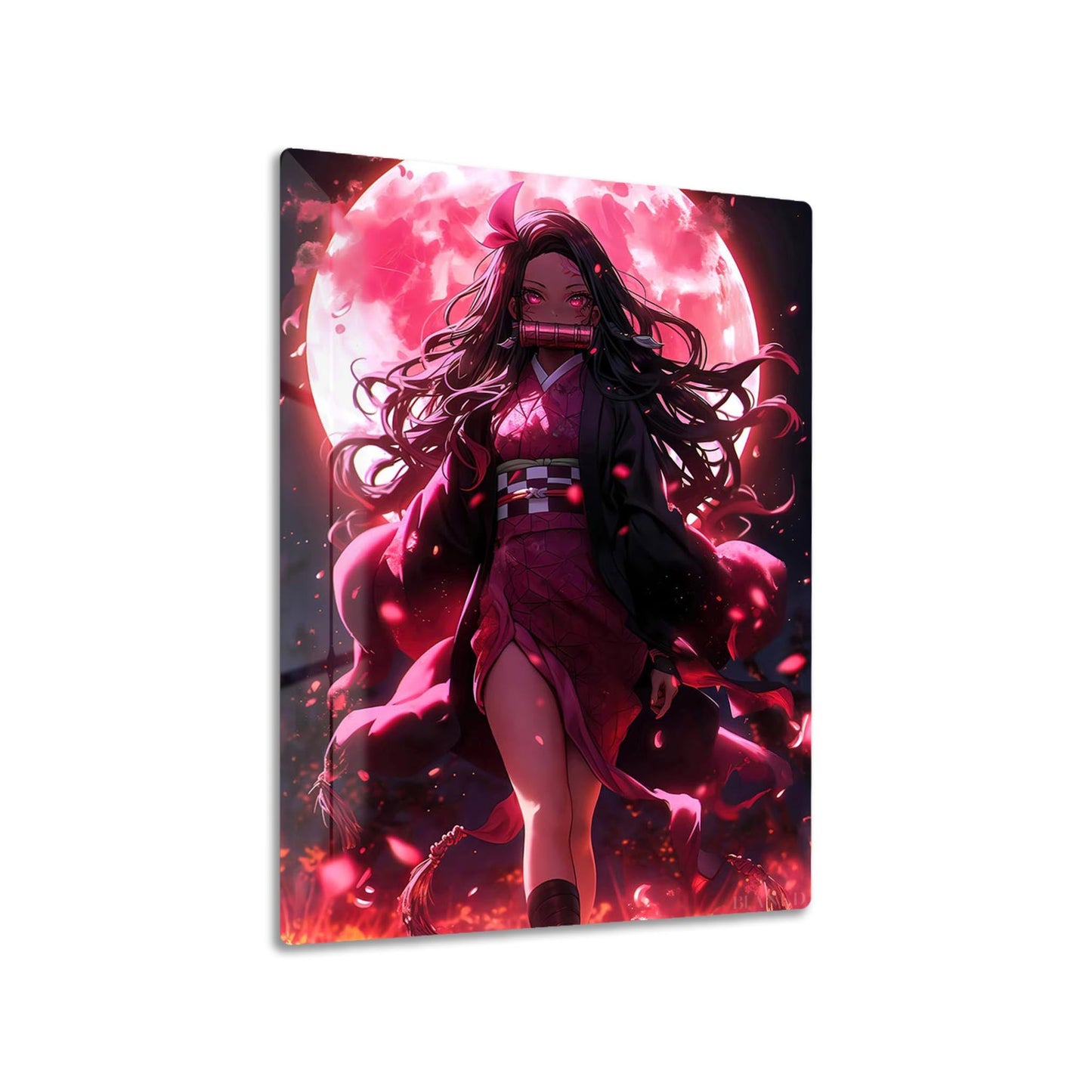 Nezuko Kamado metal poster