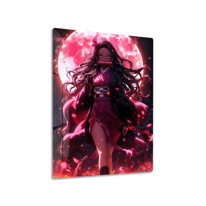 Nezuko Kamado metal poster