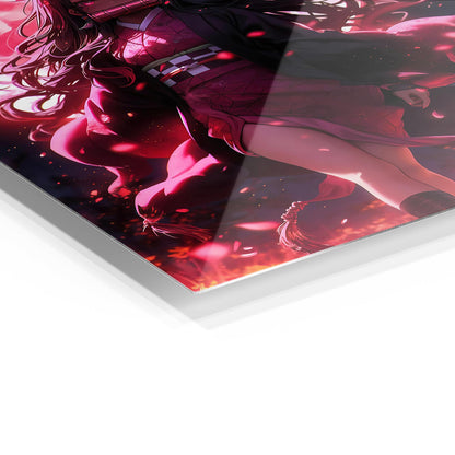 Nezuko Kamado metal poster