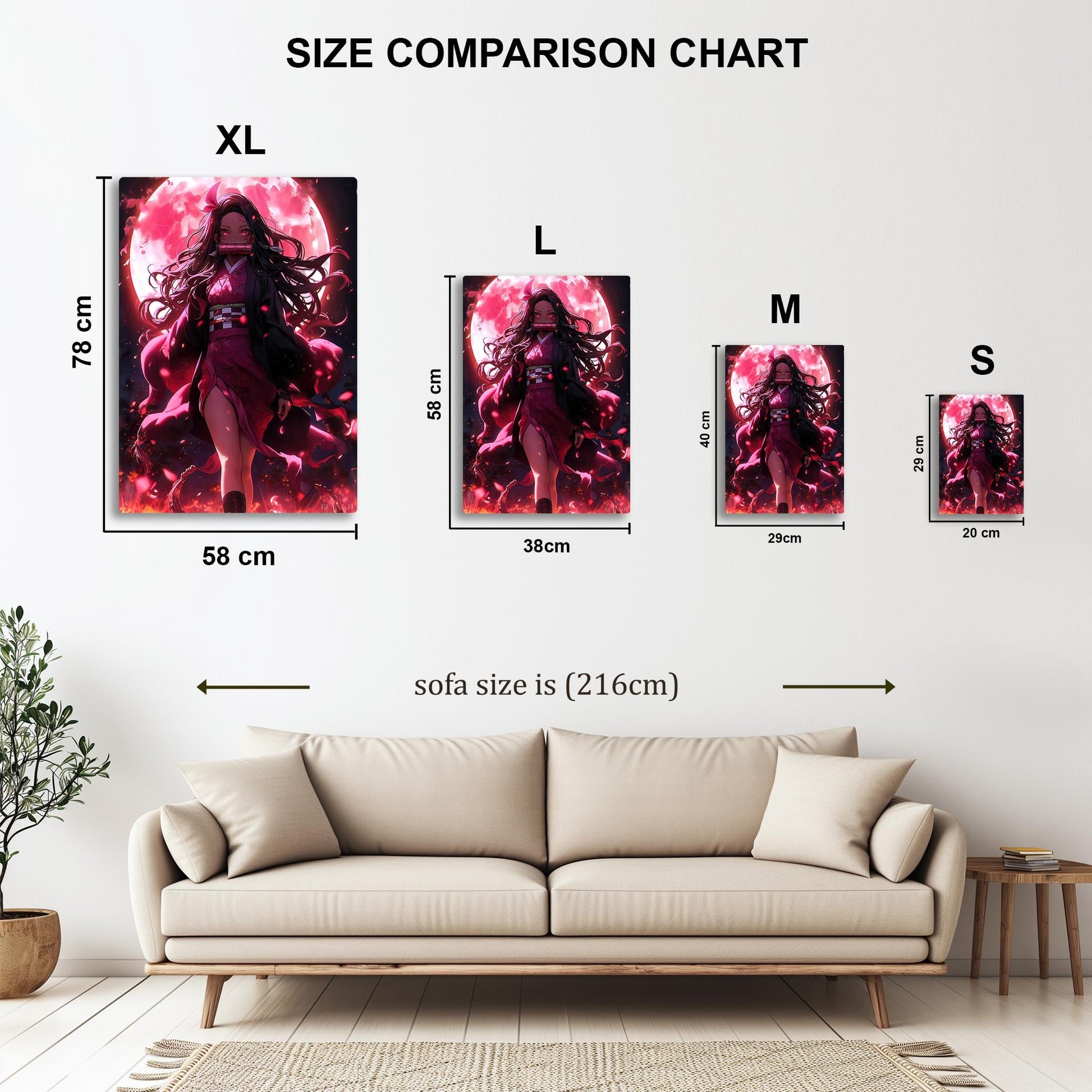 Nezuko Kamado metal poster
