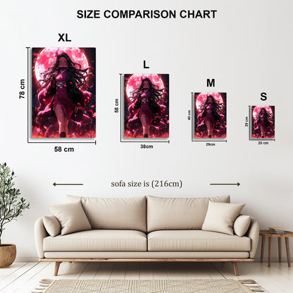 Nezuko Kamado metal poster