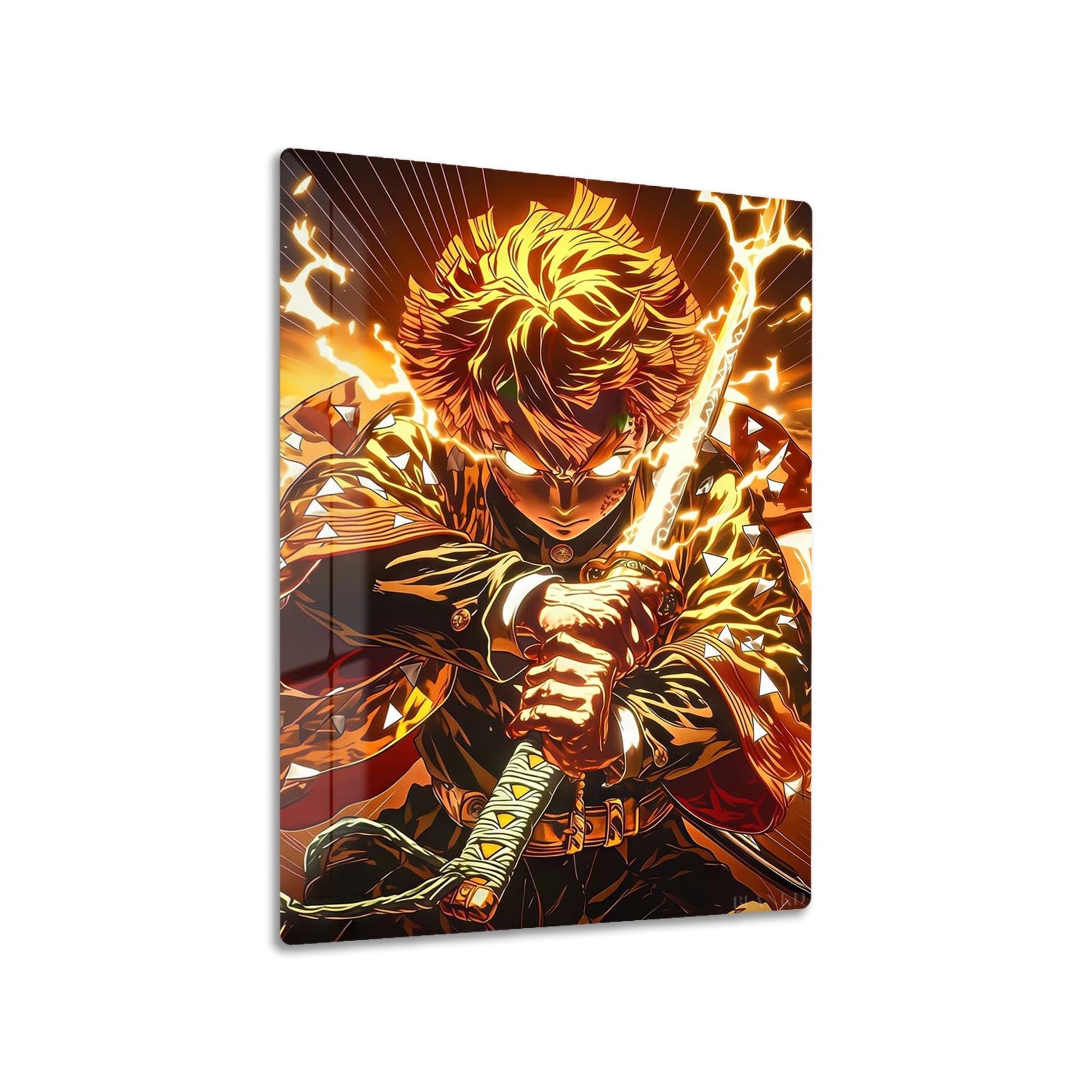 Zenitsu Agatsuma metal poster