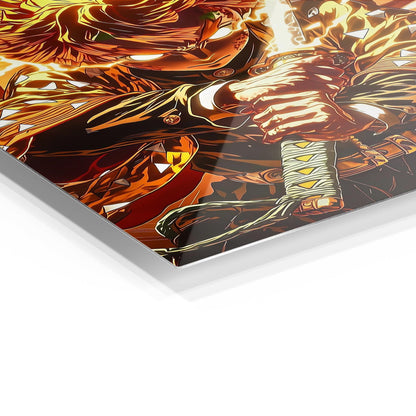 Zenitsu Agatsuma metal poster