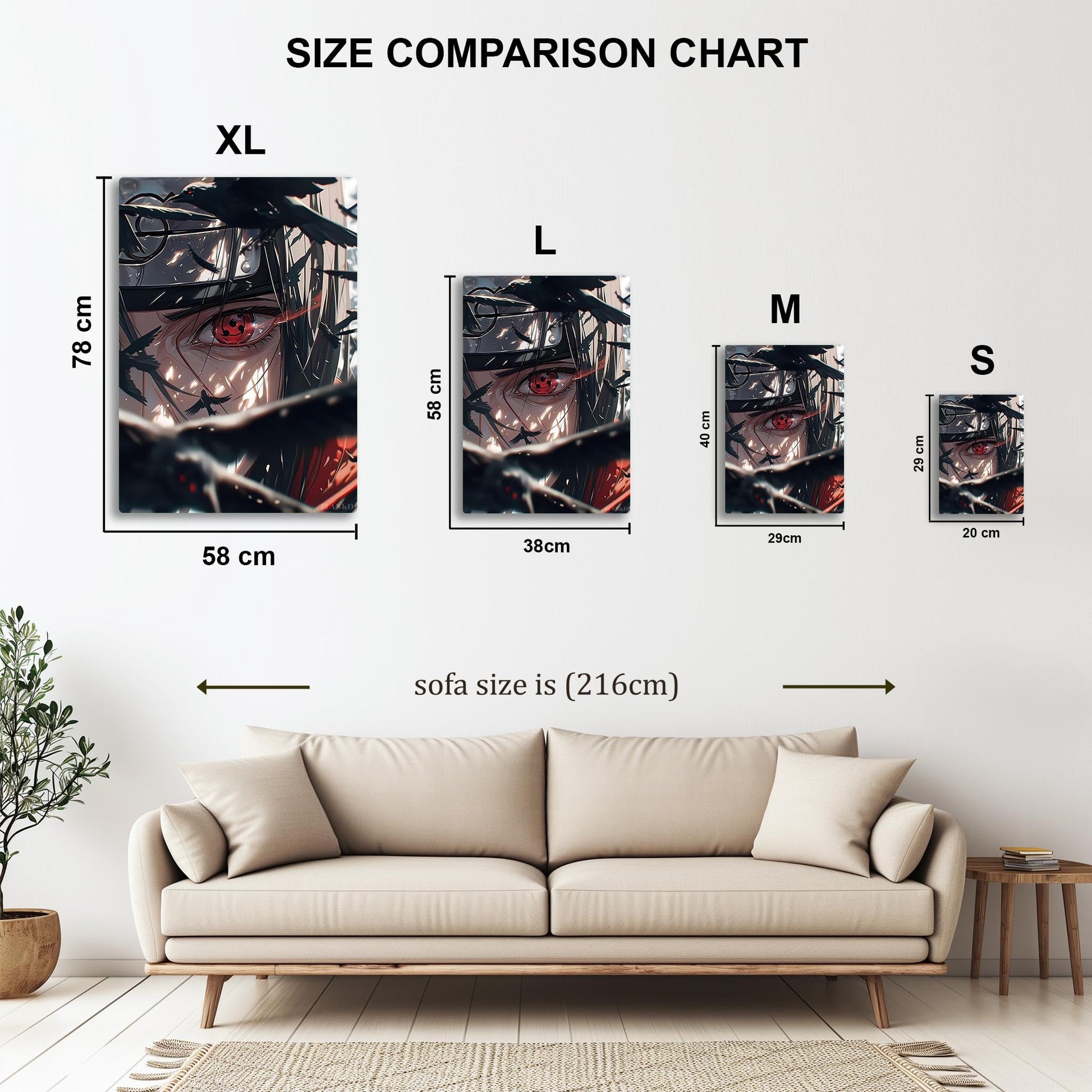 Sharingan Itachi metal poster