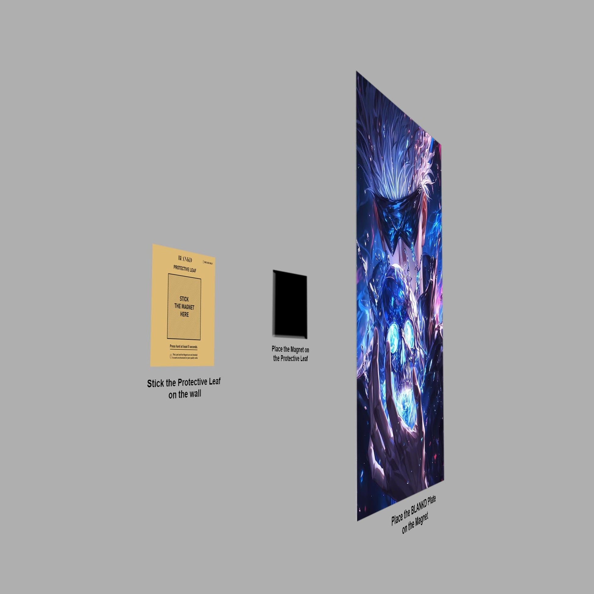 Limitless Void Gojo metal poster