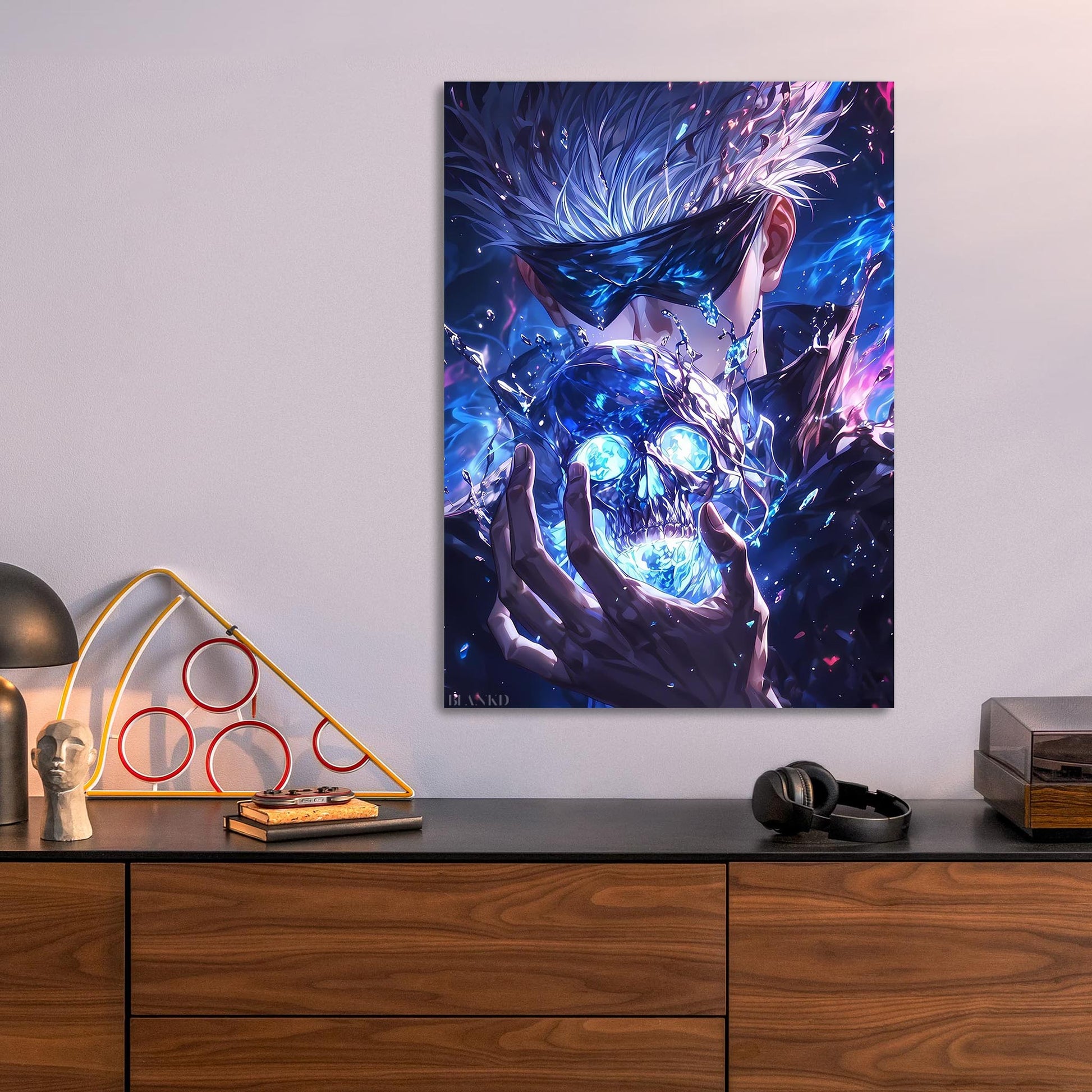 Limitless Void Gojo metal poster
