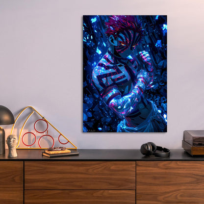 Akaza metal poster