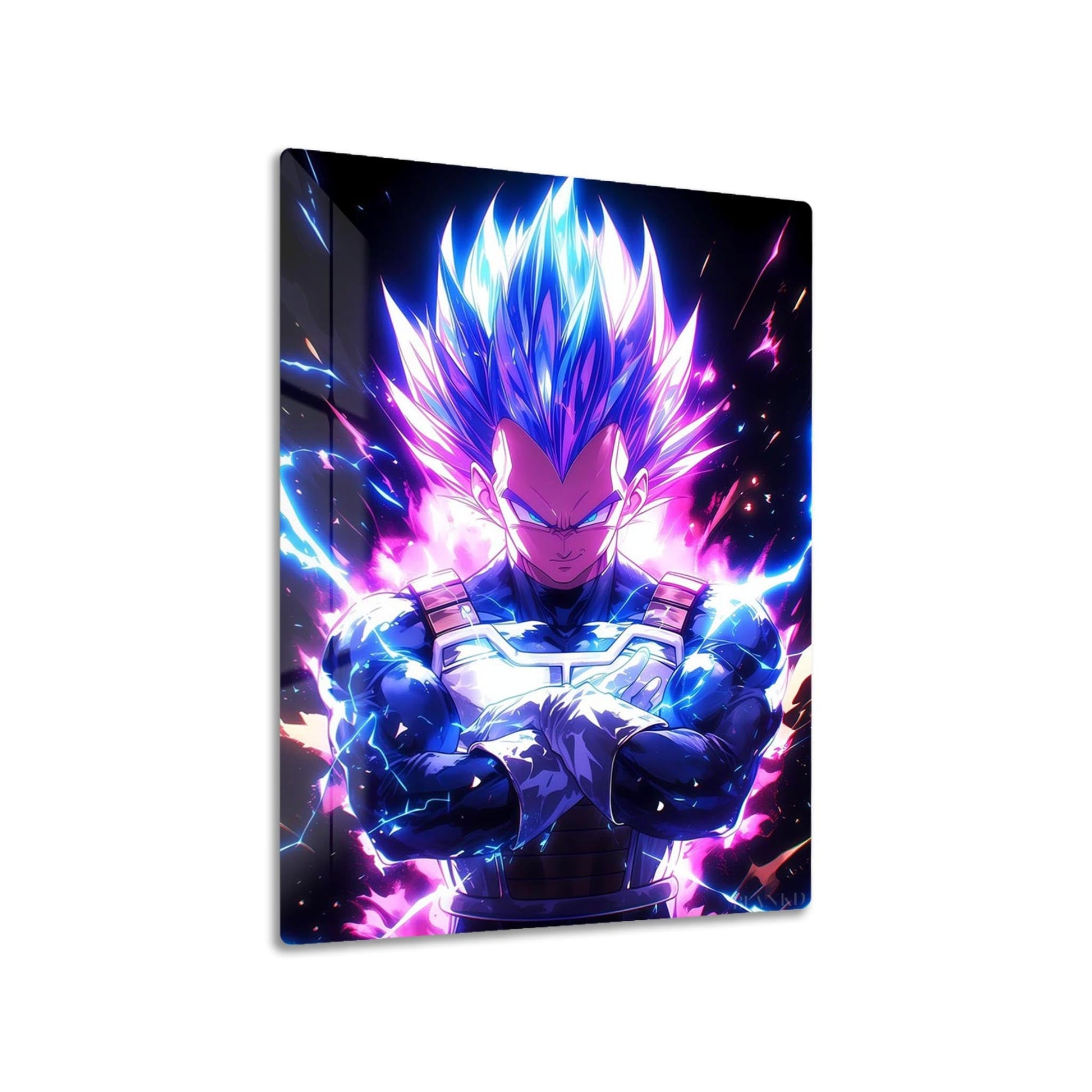 Vegeta Super Saiyan Blue metal poster