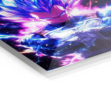 Vegeta Super Saiyan Blue metal poster