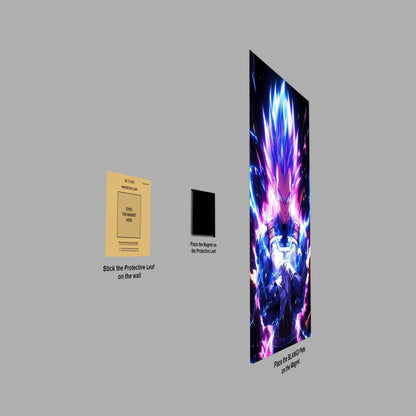 Vegeta Super Saiyan Blue metal poster