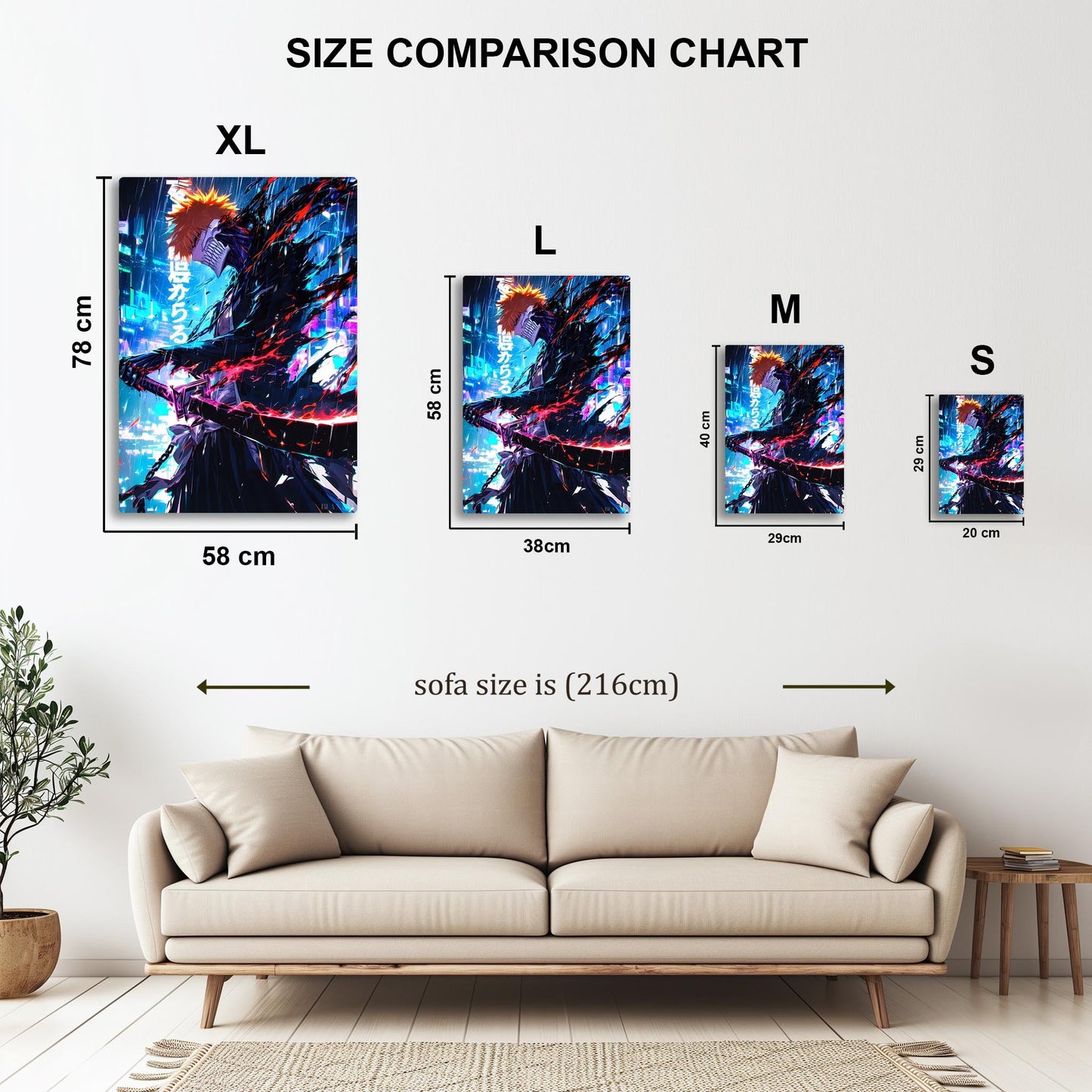 Ichigo Kurosaki metal poster