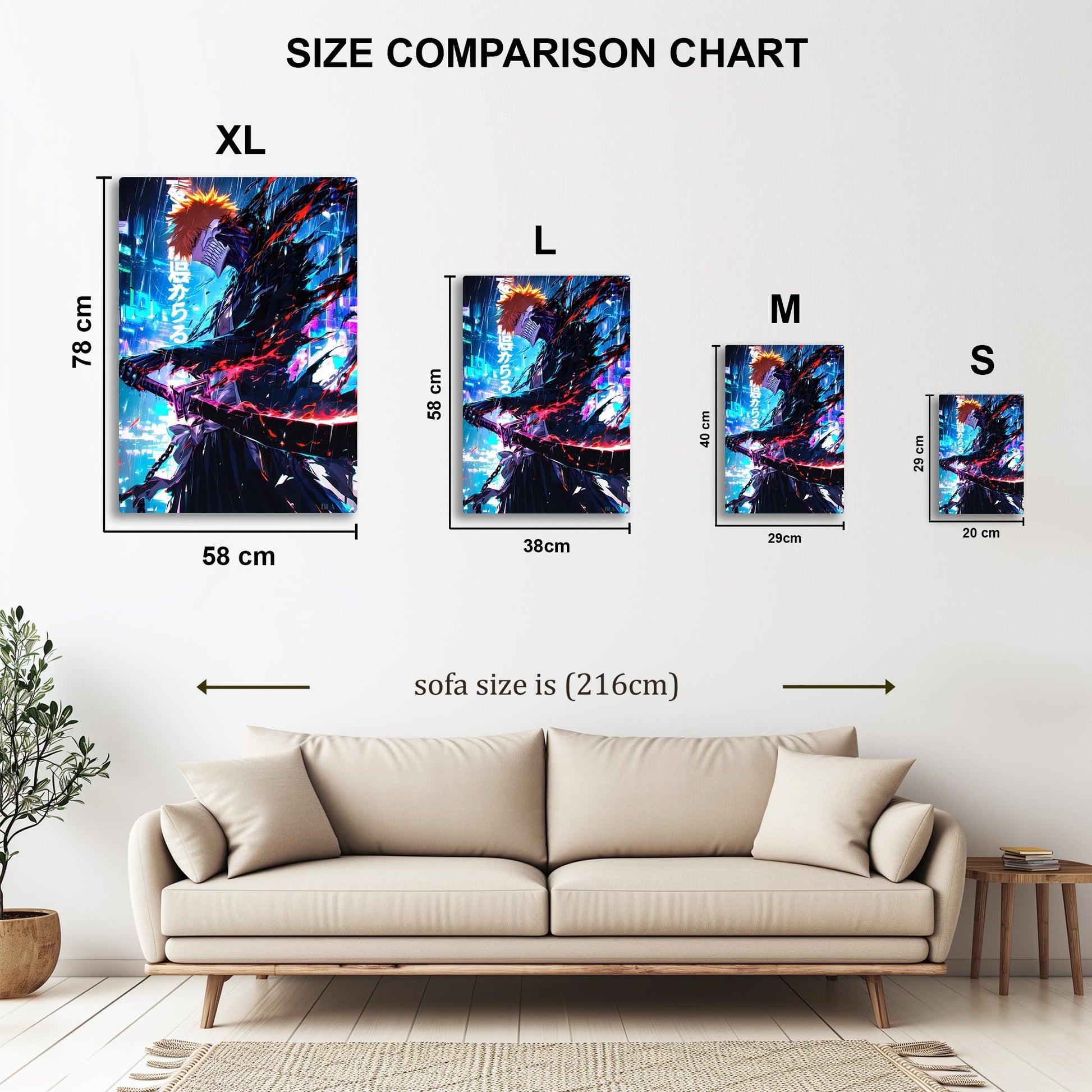 Ichigo Kurosaki metal poster
