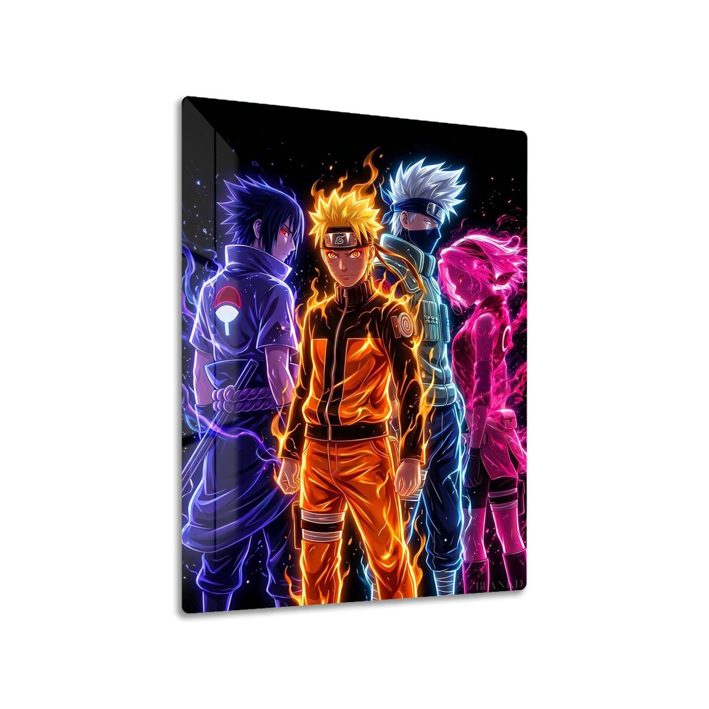 Naruto Rasengan metal poster