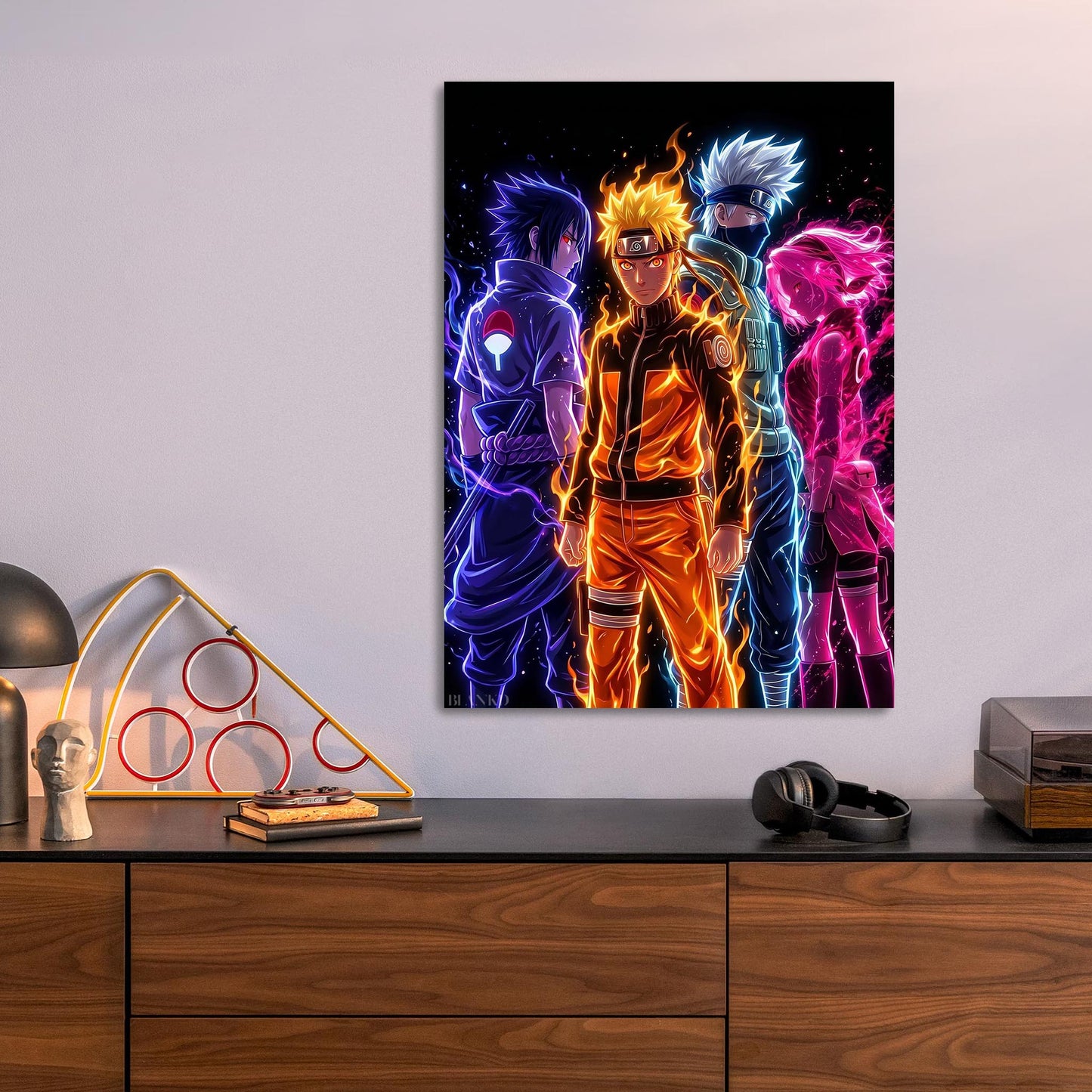 Naruto Rasengan metal poster