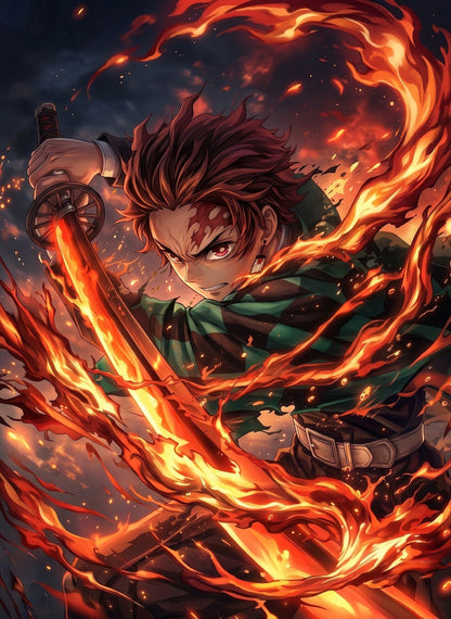 Demon Slayer Corps metal poster artwork