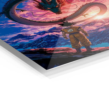 Dragon Summon Goku metal poster