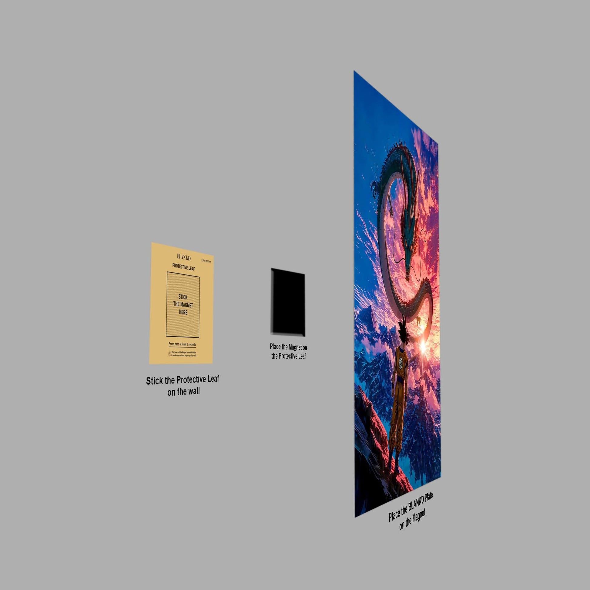 Dragon Summon Goku metal poster