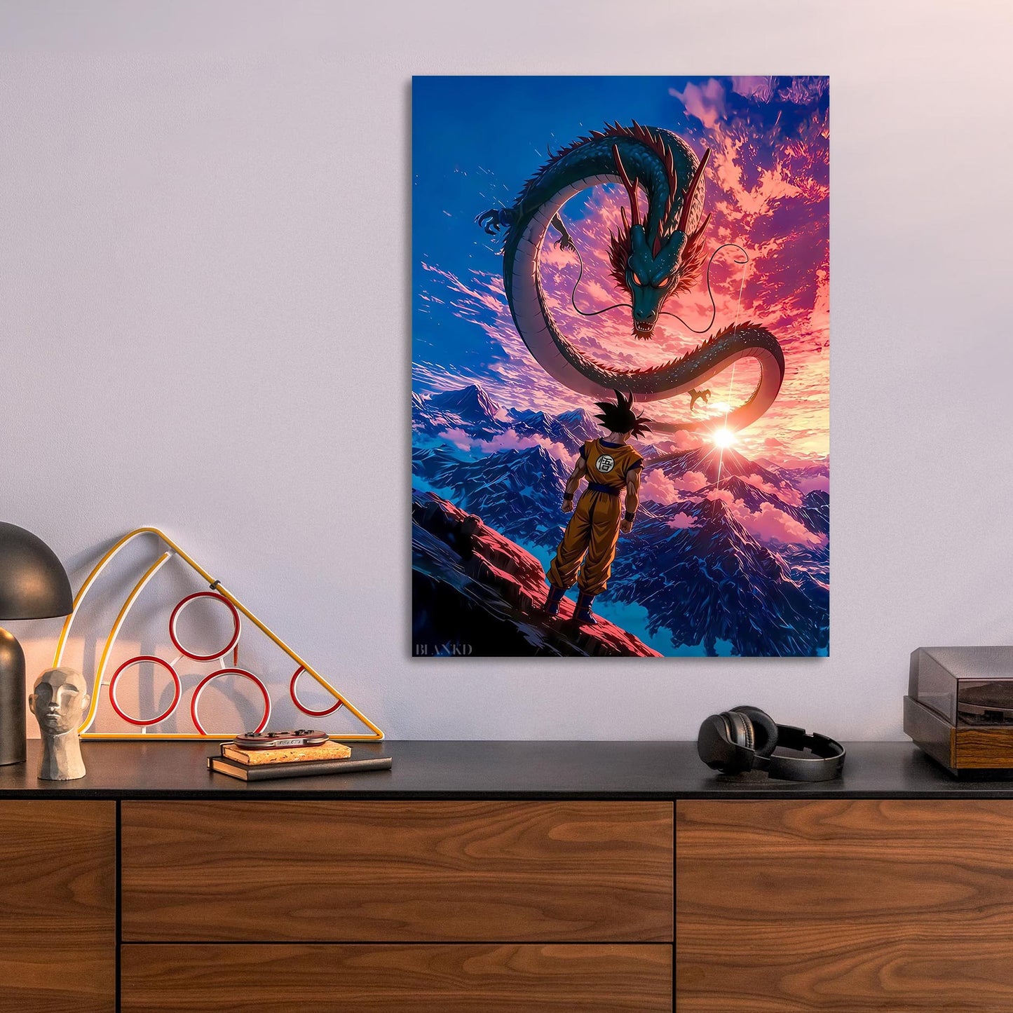 Dragon Summon Goku metal poster