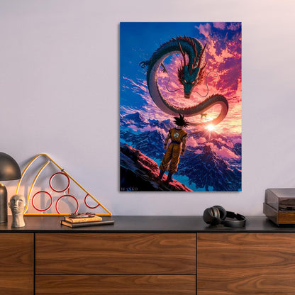 Dragon Summon Goku metal poster
