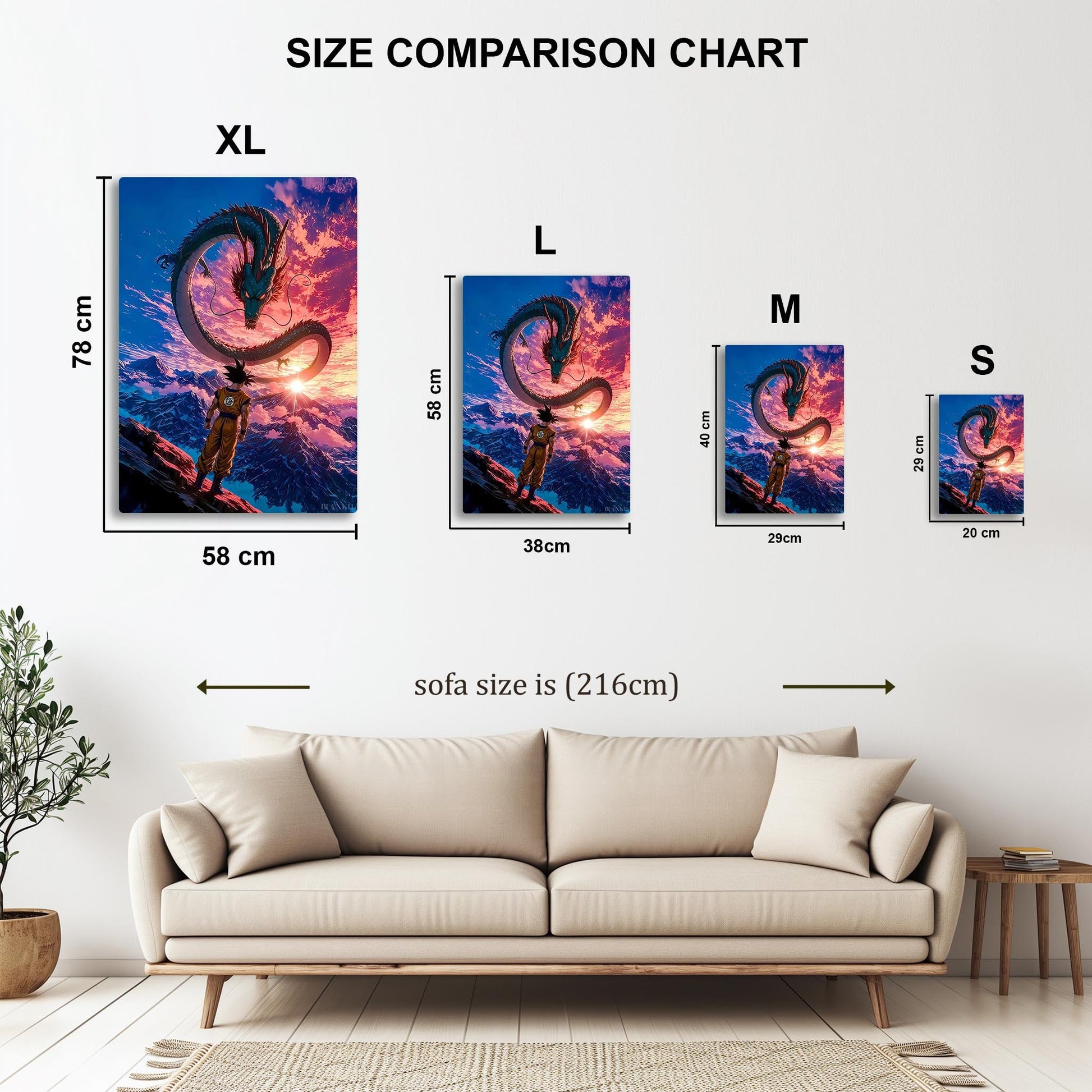 Dragon Summon Goku metal poster