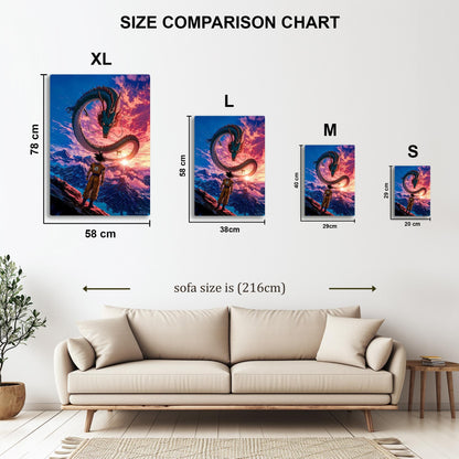 Dragon Summon Goku metal poster